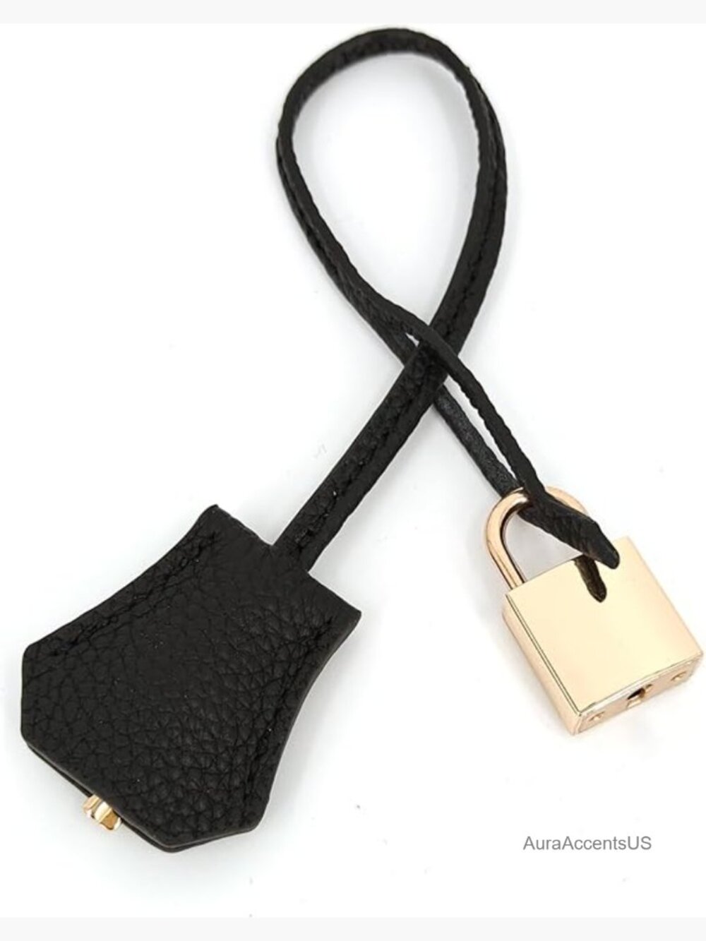 Genuine Leather Key Clochette Bag Charm Bell Key Holder Purse Keychain Handbag